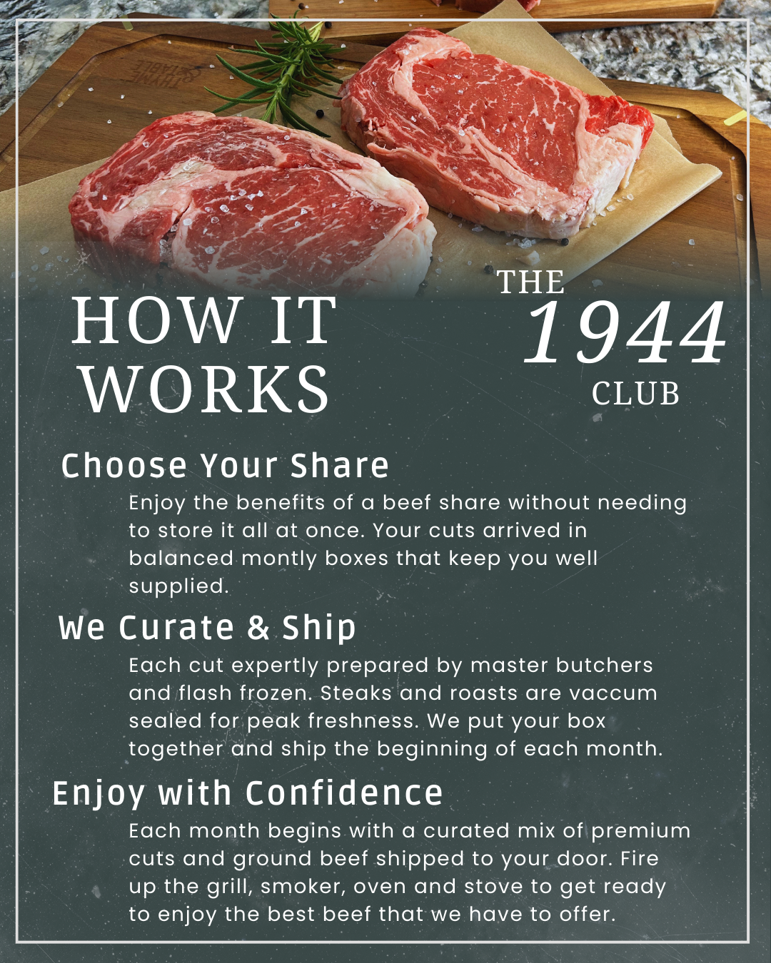 The 1944 Club — Monthly Farm-Direct Beef Subscription