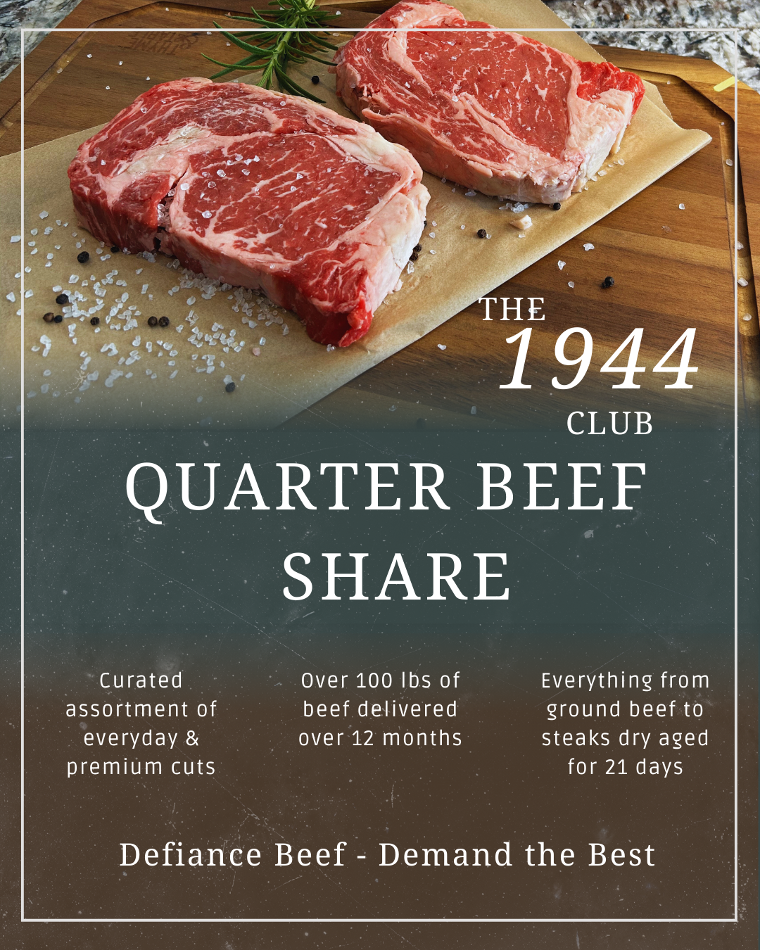 The 1944 Club — Monthly Farm-Direct Beef Subscription